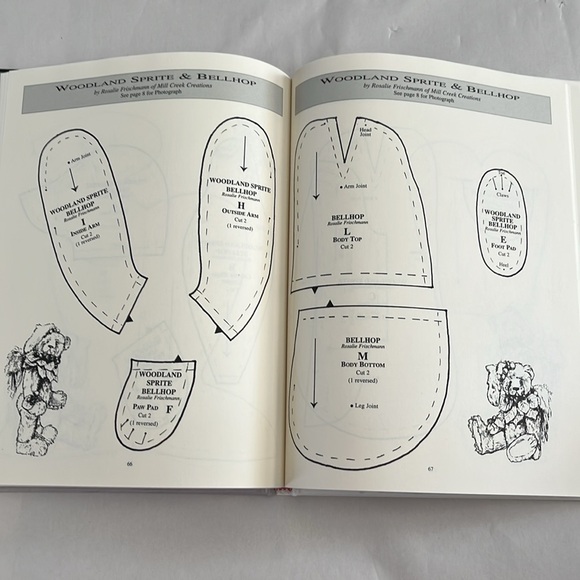 NWT American Teddy Bear Artists Pattern Hardcover BOOK 1998 Linda Mullins - Picture 15 of 17